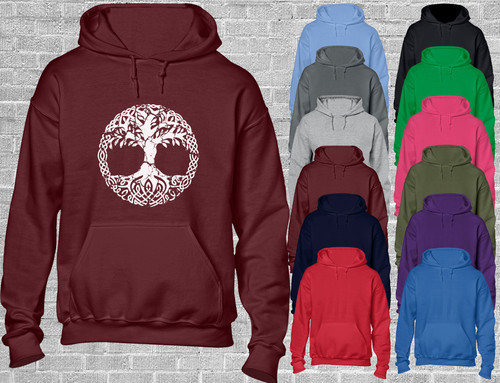 Norse tree life hoody - tree, of