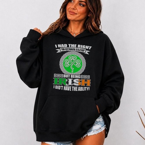 Irish celtic clover hoodie - irish,